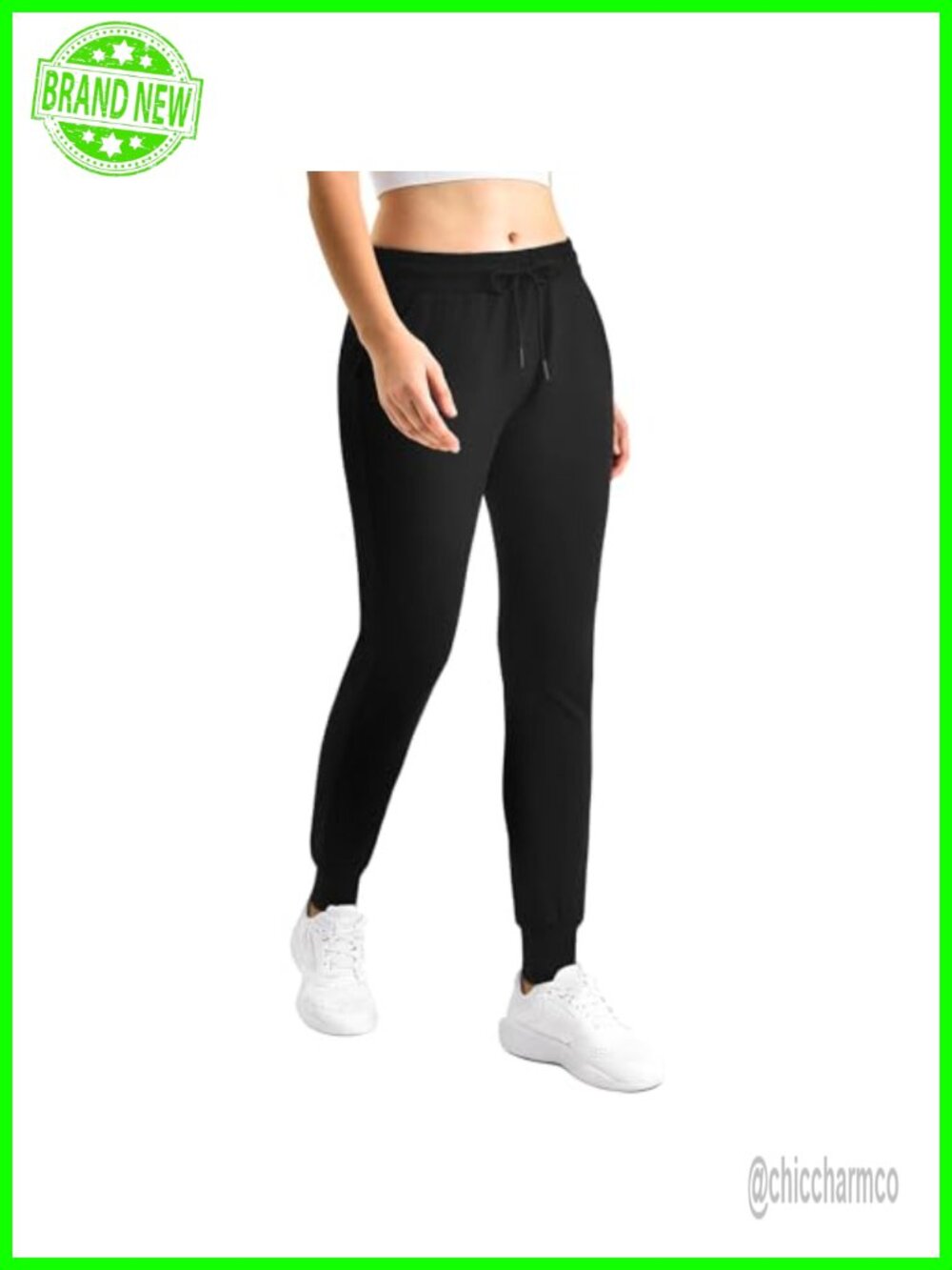 Womens Joggers with Pockets Track Athletic Sweatpants 4-Way Stretch